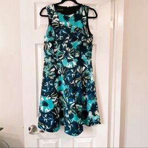 Floral fit and flare dress size 10